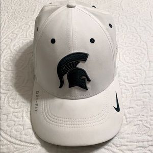 Nike White Michigan State Sport Hat